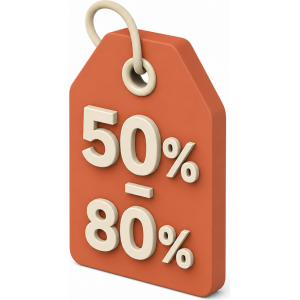 50%-80% rabatter