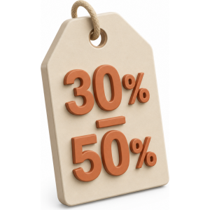30%-50% rabatter