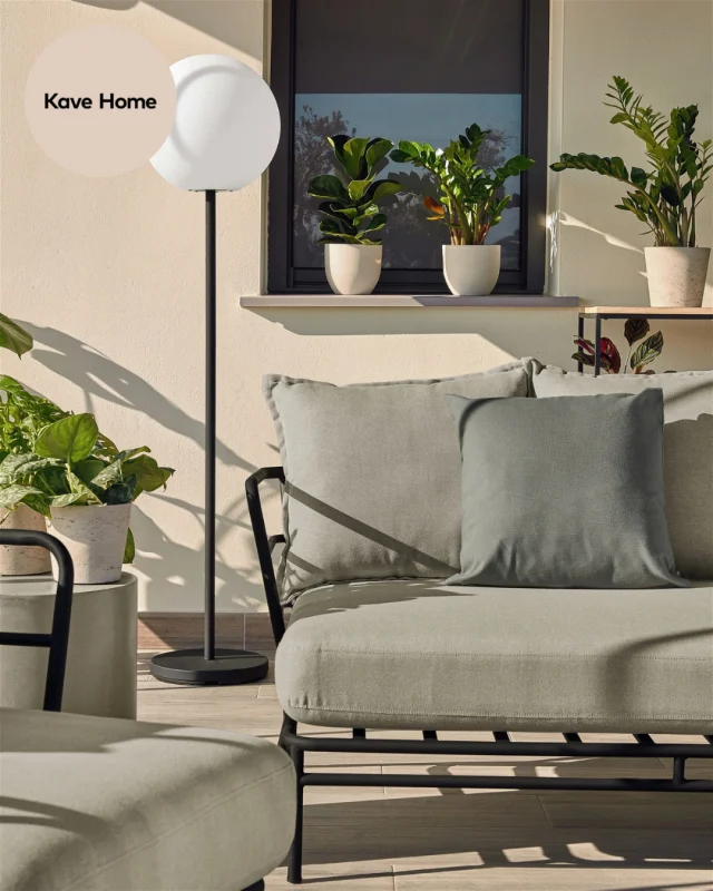 Mareluz 3-personers udendørs sofa fra Kave Home 🩶