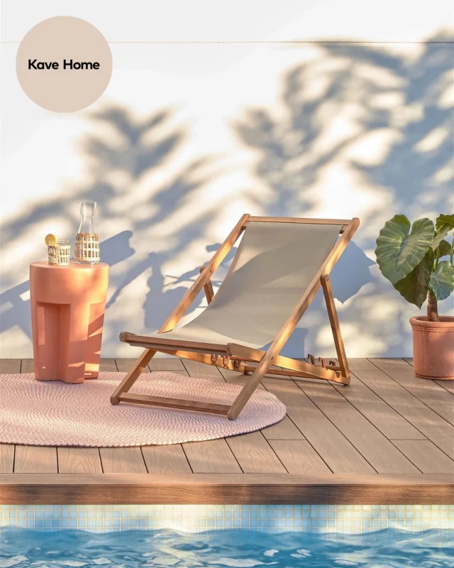 Forestil dig den dejligste solskinsdag, en drink ved siden af dig og denne lækre Adredna udendørs liggestol fra Kave Home, som du kan slappe af i. Det bliver ikke meget bedre 🌞🍹