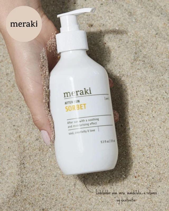 Helt perfekt til årstiden som vi går i møde. Merakis After Sun Sorbet er en enestående hudplejeløsning til efter en solrig dag 🌞