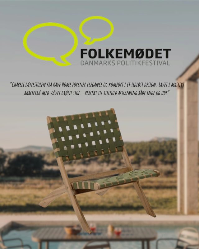 Vores møbler har været en del af Folkemødet! 🌿 ⁠
⁠
Tak for at tage dem så godt imod – vi elsker at se vores design i brug under åben himmel og gode samtaler 🌞