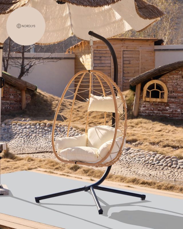 Venice hængestol i rattan fra Nordlys Furniture 🤎🌿