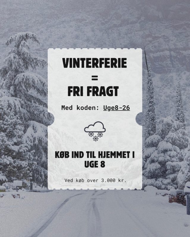 Nu er det vinterferie og det er den perfekte anledning til at få styr på det sidste til hjemmet ❄️⁠
Mangler du noget til stuen, soveværelset eller bare lidt nyt til hverdagen?⁠
⁠
I uge 8 giver vi fri fragt ved køb over 3.000 kr.⁠
Og husk, er du medlem af vores kundeklub, får du 10 % på hele din ordre ✨⁠
⁠
Brug koden: UGE8-26⁠
Tilbuddet gælder fra 13. februar til og med 22. februar⁠
⁠
Så læn dig tilbage, nyd ferien og lad os klare leveringen 🏡⁠