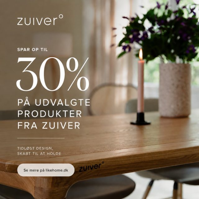 ✨ Tidløst design til en skarp pris ✨⁠
⁠
Lige nu sparer du op til 30 % på udvalgte produkter fra Zuiver 🤍⁠
⁠
Skab et hjem med moderne design, smukke materialer og møbler, der holder i mange år. 🌿⁠
⁠
Se mere på likehome.dk ✨⁠
⁠
#zuiver #boliginspiration #designmøbler #interiør #nordiskdesign #kampagne #likehome