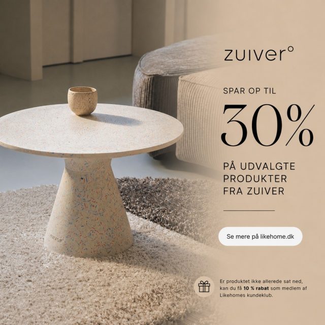 ✨ Spar op til 30 % på udvalgte produkter fra Zuiver ✨⁠
⁠
Victoria sofabordet i terrazzo kombinerer bløde former med et moderne udtryk og tilfører et elegant blikfang til stuen. Et tidløst design, der passer perfekt ind i den nordiske indretning 🤍⁠
⁠
Se mere på likehome.dk ✨⁠
⁠
🤍 Er produktet ikke allerede sat ned, kan du få 10 % rabat gennem Likehomes kundeklub.⁠
⁠
#zuiver #kampagne #sofabord #terrazzo #stue #boliginspiration #interiør #likehome