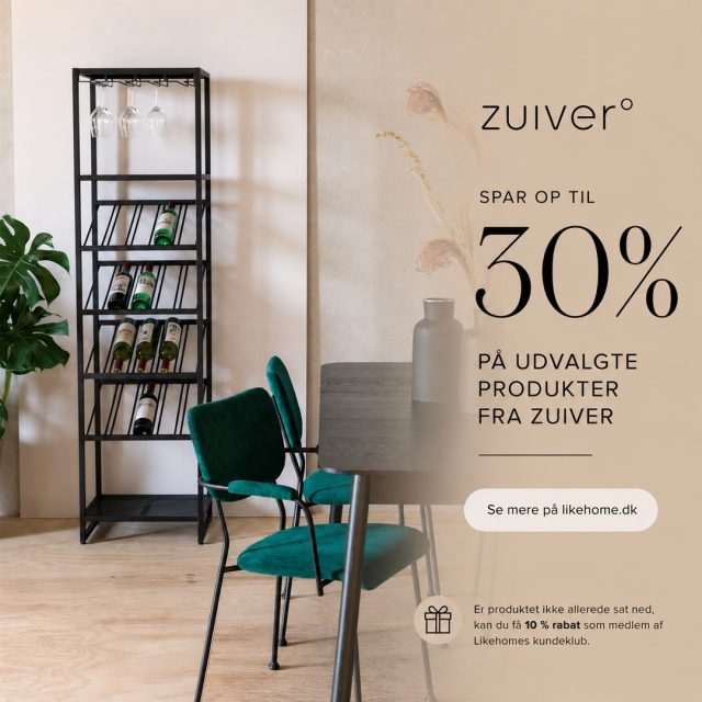 ✨ Spar op til 30 % på udvalgte produkter fra Zuiver ✨⁠
⁠
Cantor vinskabet kombinerer et stilrent design med praktisk opbevaring, så dine yndlingsvine altid er flot præsenteret og lige ved hånden 🍷🤍⁠
⁠
Se mere på likehome.dk ✨⁠
⁠
🤍 Er produktet ikke allerede sat ned, kan du få 10 % rabat gennem Likehomes kundeklub.⁠
⁠
#zuiver #kampagne #vinskab #vinopbevaring #interiør #boliginspiration #designmøbler #likehome